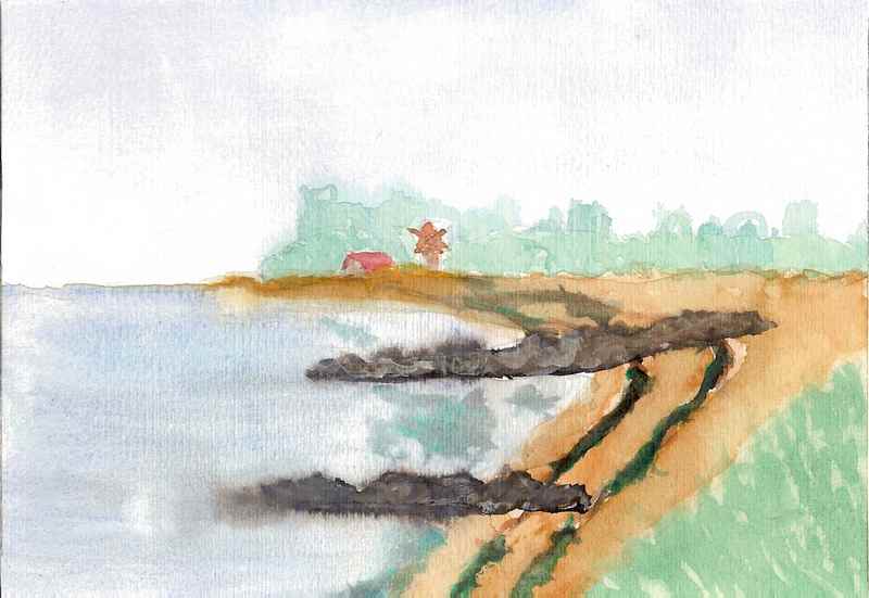 voici une aquarelle de.. Loisirs - Art - 